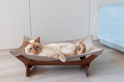 Cat hammock, cat bed, cat hammock stand, cat hammock bed, cat couch, outdoor cat hammock, wood cat hammock cooling, cat hanging bed,cat sofa